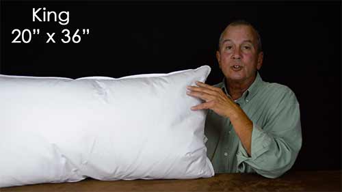 what are the most common size pillows used in bedding king size bed pillows