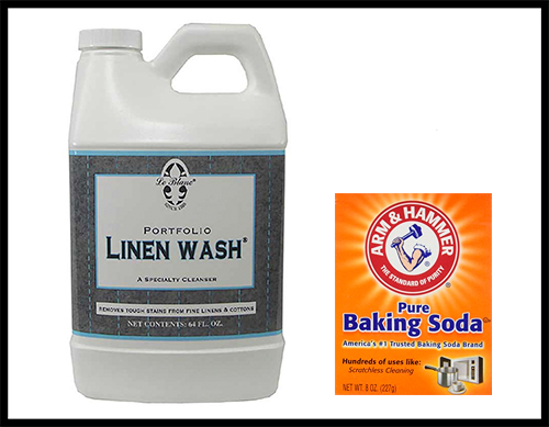 Use a mild detergent as well as baking soda in your wash cycle.